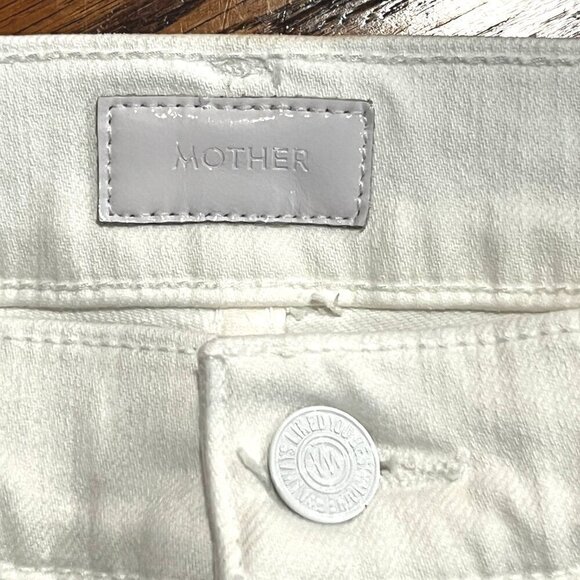 MOTHER JEANS The Mid Rise Dazzler Ankle in Fairest of them All / White EUC Sz 32 - Picture 9 of 16